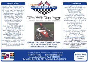 Burton Bike Bits Triples Advert, CBG March 2008