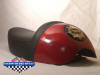 crimson red A65 Lightning Clubman Seat