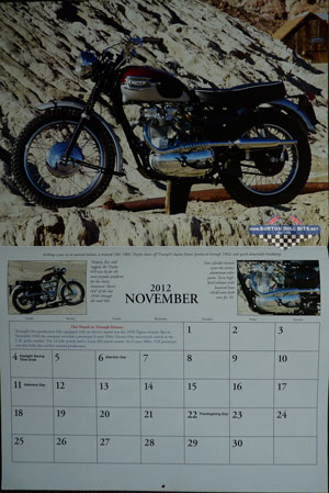 Triumph 2012 Calendar