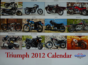 classic triumph calendar