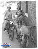 Mick Page taking delivery of Enfields from India in 1992