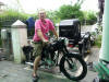 Tim Ashworth Foster on his B31 1954 in Indonesia